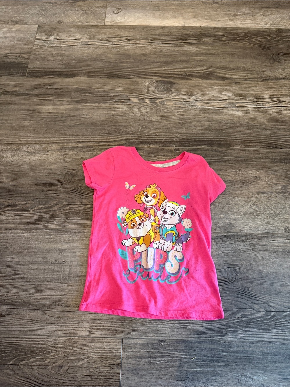 Nickelodeon Bright Pink Paw Patrol Pups Graphic Tee